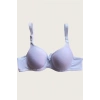 Mikro Kumaş Push Up Dolgulu Balenli Günlük Tek Destekli Sütyen