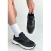 Slar Siyah Cilt Bağcıklı Spor Ayakkabı