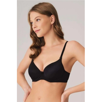 Balenli Destekli Dolgulu Askıları Çıkabilen Günlük Klasik T-Shirt Sütyeni