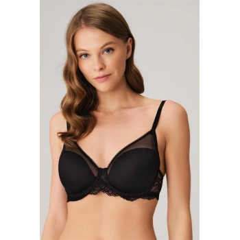 Balenli Desteksiz Dolgusuz Toparlayıcı Dantelli Küçültücü Sütyen