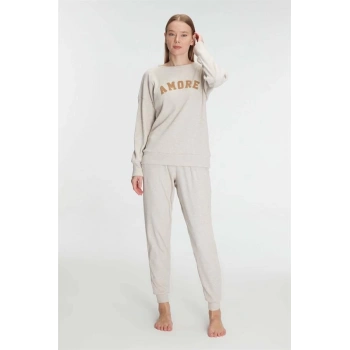 Yeni Sezon Kışlık Pamuklu Uzun Kol Pijama Takımı