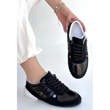 Jawen Siyah Nubuk Spor Ayakkabı