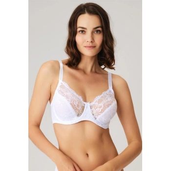 Kadın Balenli Desteksiz Dolgusuz Toparlayıcı Dantelli Küçültücü Sütyen (3698)