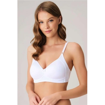 Kadın Balensiz Desteksiz Dolgusuz Toparlayıcı Yumuşak Süngerli Günlük Klasik Küçültücü Sütyen (3419)