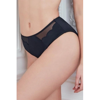 Kadın Mikro Kumaş Tüllü Slip (2781)