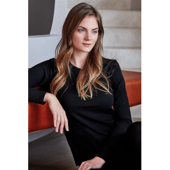 Kadın Termal Uzun Kol Geniş Yaka İçlik T-Shirt (8533)