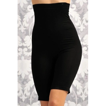 Kadın Toparlayıcı Bel ve Bacak İnceltici Dikişsiz Yüksek Bel Uzun Paça Şort Korse (2603)