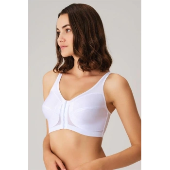 Kadın Toparlayıcı Minimizer Balensiz Desteksiz Dolgusuz Önden Açılan Sırt Destekli Medikal Sütyen (3651)
