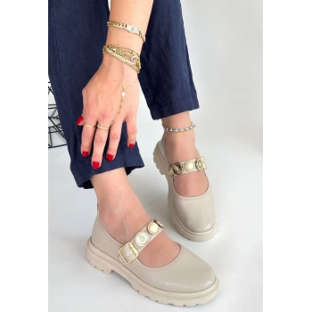 Okira Bej Rugan Oxford Ayakkabı