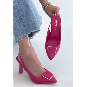Pıert Fuşya Cilt Topuklu Ayakkabı