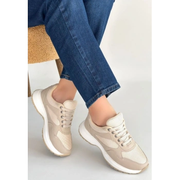 Slar Vizon Cilt Bağcıklı Spor Ayakkabı