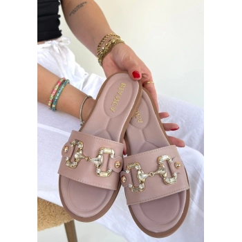 Toha Pudra Cilt Tokalı Terlik