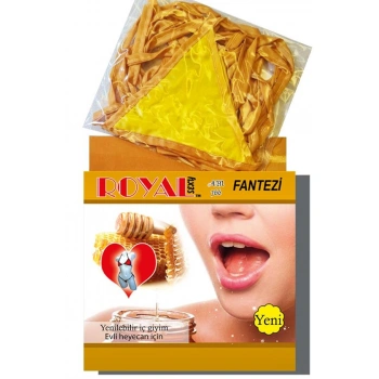 Fantezi Tüketilebilen Yenilebilir Bal Aromalı İç Çamaşırı Takımı