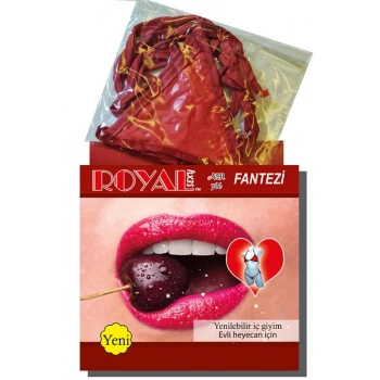 Fantezi Tüketilebilen Yenilebilir Kiraz Aromalı İç Çamaşırı Takımı