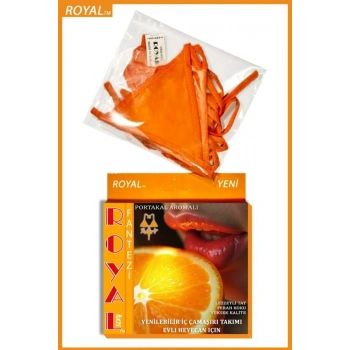 Fantezi Tüketilebilen Yenilebilir Portakal Aromalı İç Çamaşırı Takımı