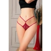 Fantezi Dantelli 2 İpli Bordo Tanga String
