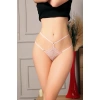 Fantezi Dantelli 2 İpli Pembe Tanga String