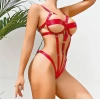 Fantezi Lastik Body Harness Kırmızı