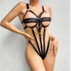 Fantezi Lastik Body Harness Siyah