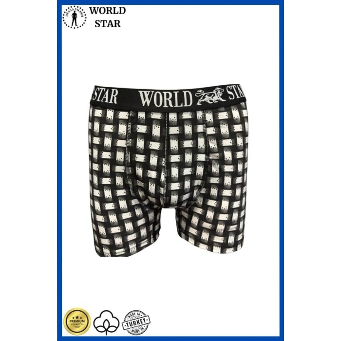 Likralı Pamuklu Renkli Erkek Boxer