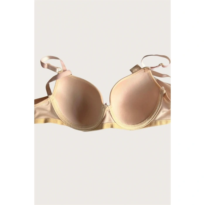 Ten-Beyaz 2li Mikro Kumaş Push Up Dolgulu Balenli Günlük Destekli Sütyen