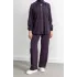 LETAFET RİVET DETAYLI FERMUARLI PANTOLONLU TAKIM - MÜRDÜM - (Asorti: M-XXL)