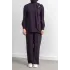 LETAFET ÖNÜ VOLAN DETAYLI PANTOLONLU TAKIM - MÜRDÜM - (Asorti: M-XXL)