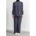 LETAFET ÖNÜ VOLAN DETAYLI PANTOLONLU TAKIM - ANTRASİT - (Asorti: M-XXL)