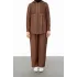 BELDEN ALLERLİ FİLELİ PANTOLON TAKIM - KAHVE - (Asorti: M-XXL)