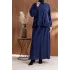 FIRFIR DETAYLI GÖMLEK YAKA ETEKLİ TAKIM - LACİVERT - (Asorti: 46-52)