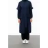 REGLAN KOL FİLE DETAYLI GİYÇIK - LACİVERT - (Asorti: 46-52)
