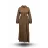 HESNA 8438 ELBİSE - KAHVE - (Asorti: 3-5)