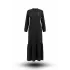 HESNA 8339 ELBİSE - SİYAH - (Asorti: 3-6)