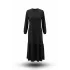 HESNA 8424 ELBİSE - SİYAH - (Asorti: 3-6)