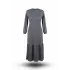 HESNA 8424 ELBİSE - ANTRASİT - (Asorti: 3-6)