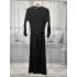 HESNA 8589 ELBİSE - SİYAH - (Asorti: 46-52)