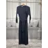 HESNA 8589 ELBİSE - ANTRASİT - (Asorti: 46-52)