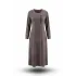 HESNA 8532 ELBİSE - KAHVE - (Asorti: 46-52)