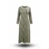 HESNA 8532 ELBİSE - YEŞİL - (Asorti: 46-52)