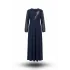 HESNA 8129 ELBİSE - LACİVERT - (Asorti: 4-6)