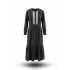 HESNA 8301 ELBİSE - SİYAH - (Asorti: 46-52)