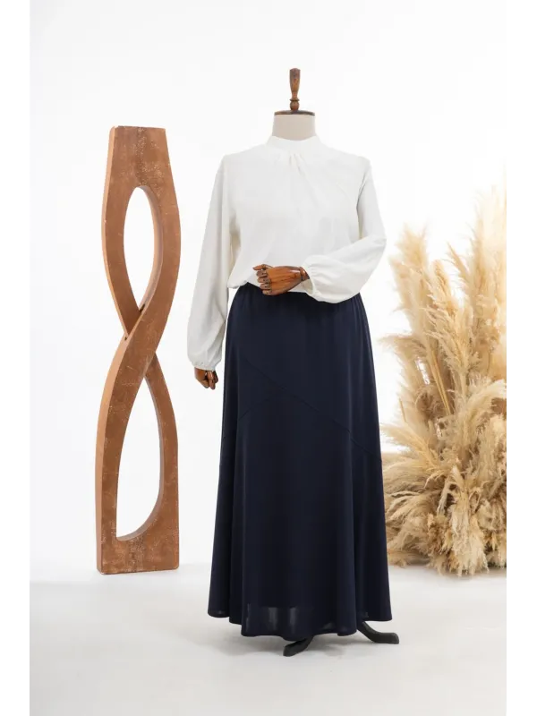 RANA KREP ETEK - LACİVERT - (Asorti: 5-7)