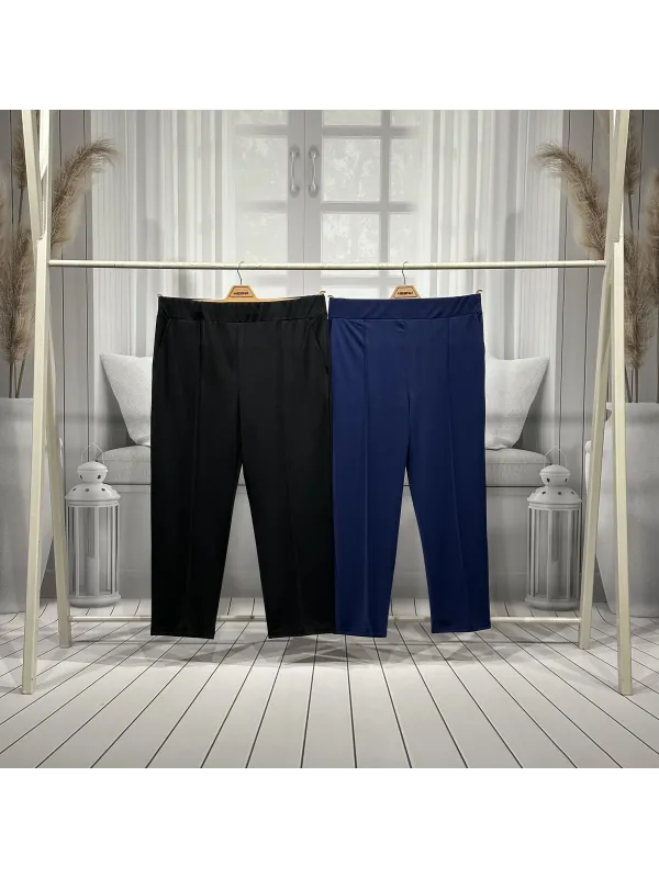 HESNA 1649 PANTOLON - SİYAH - (Asorti: 3-6)