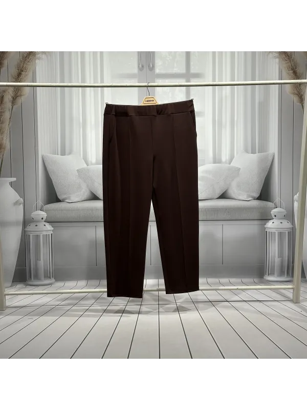 HESNA 1645 PANTOLON - KAHVE - (Asorti: 4-6)