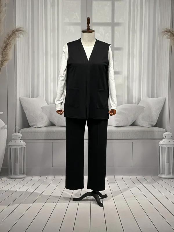 BUĞRA YELEK - SİYAH - (Asorti: 3-5)