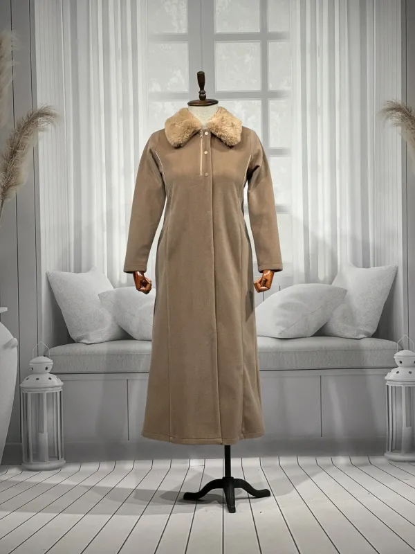 HESNA 2195 PARDESÜ - KOYU CAMEL - (Asorti: 46-52)