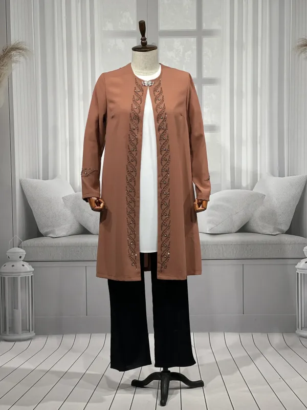 HESNA 3517 TAKIM - SOĞAN KABUĞU - (Asorti: 46-52)