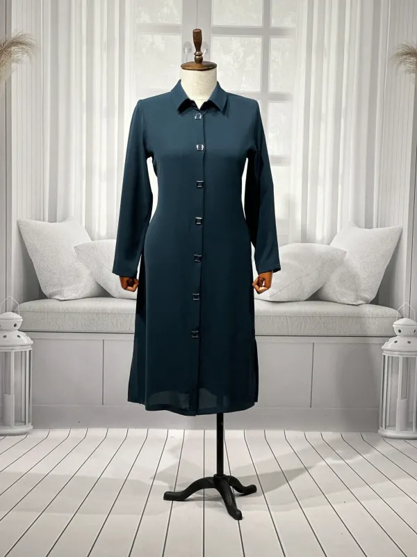 HESNA 5290 TUNİK - ZÜMRÜT - (Asorti: 46-52)