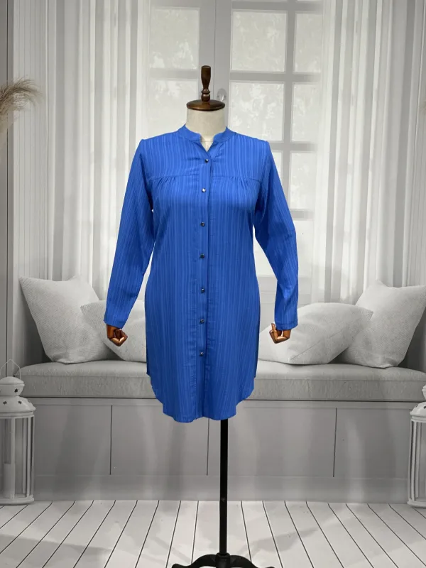 HESNA 5315 TUNİK - İNDİGO - (Asorti: 3-6)