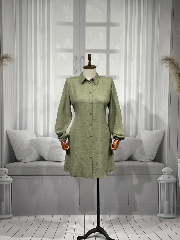 HESNA 5345 TUNİK - HAKİ - (Asorti: 48-56)